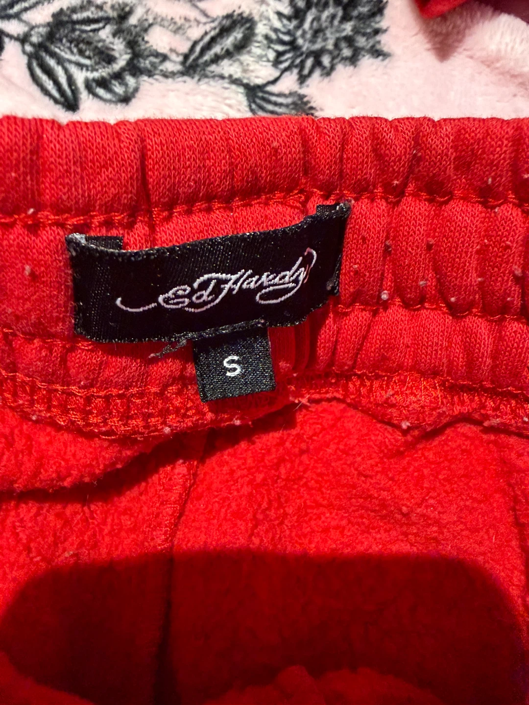Ed Hardy Red Hoodie and Jogger Set Size S - photo 5