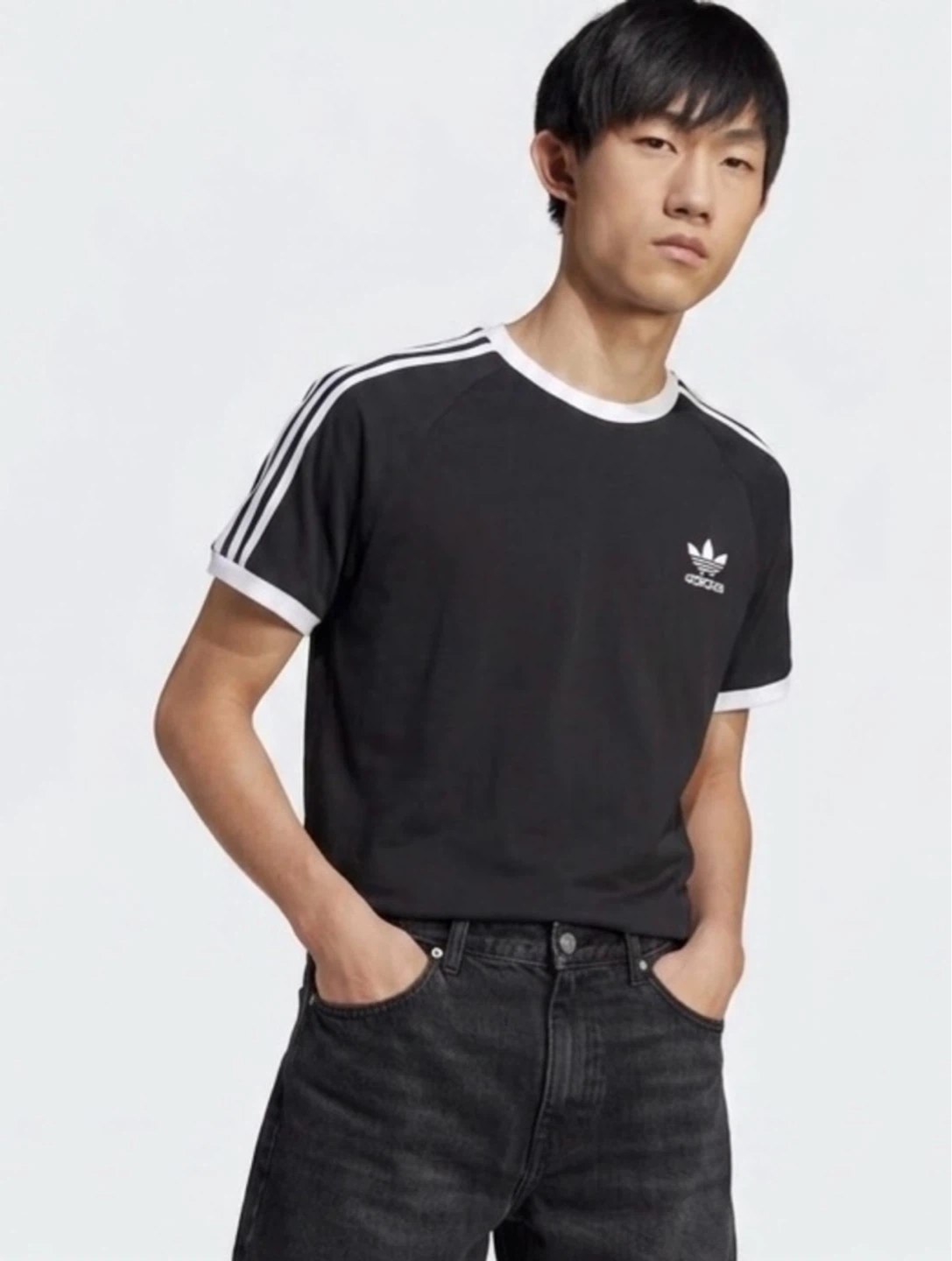Adidas Adicolor Classics 3-Stripes Ringer Tee | Black