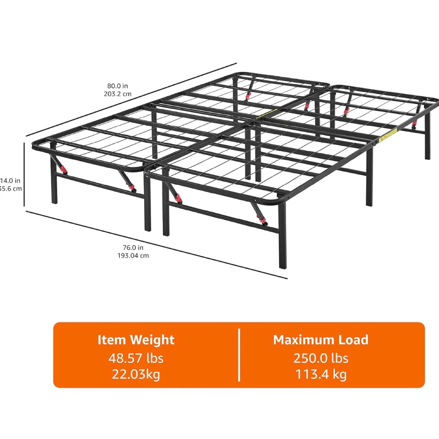 King Bed Frame - 14” Foldable - photo 5