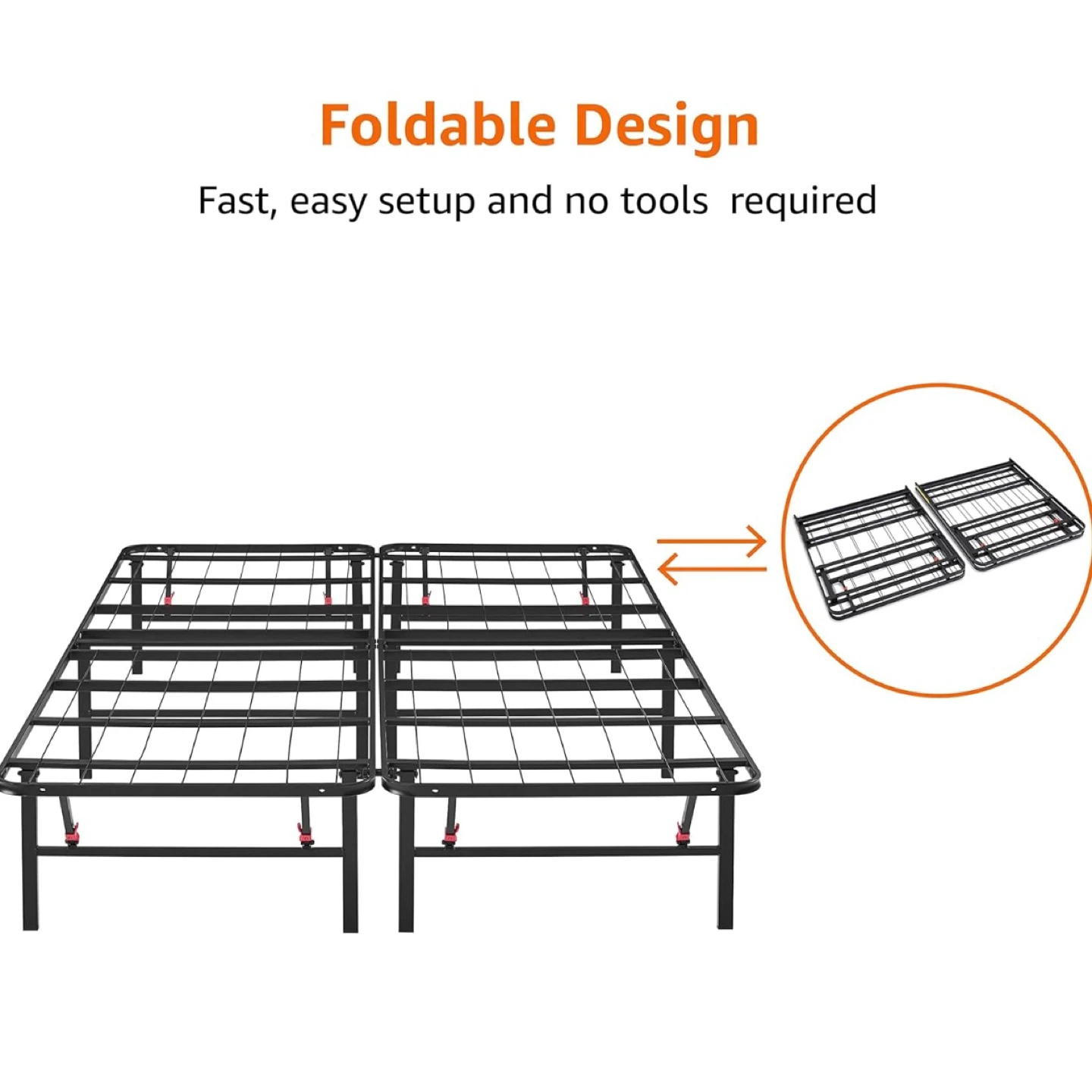 King Bed Frame - 14” Foldable - photo 4