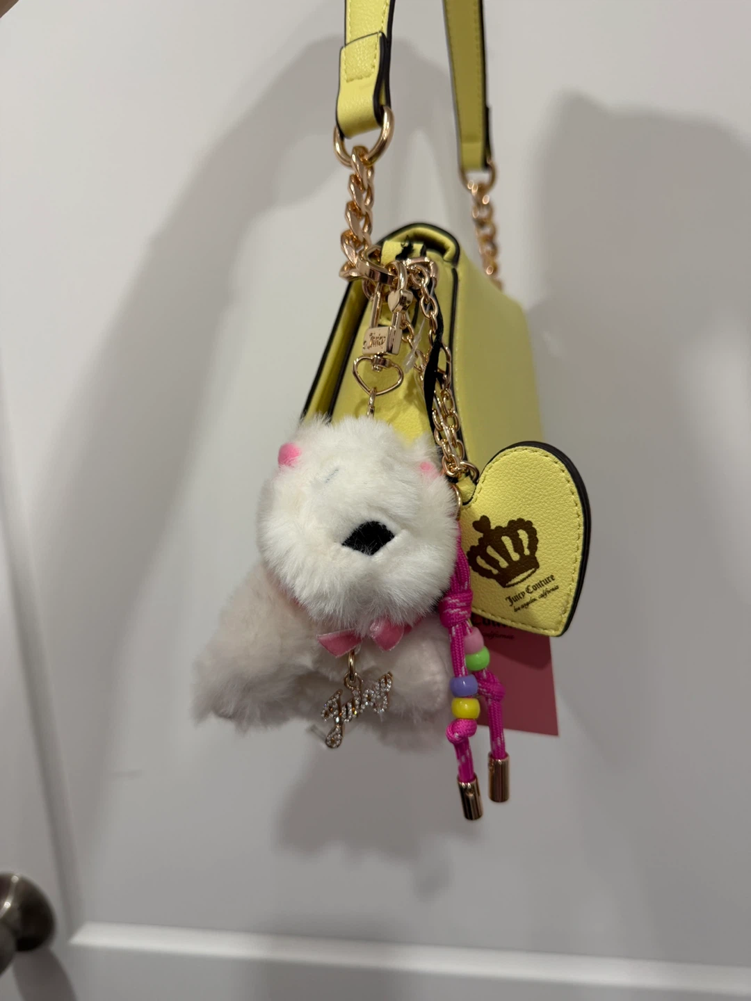 Juicy Couture Yellow Shoulder Bag with Charm - photo 2