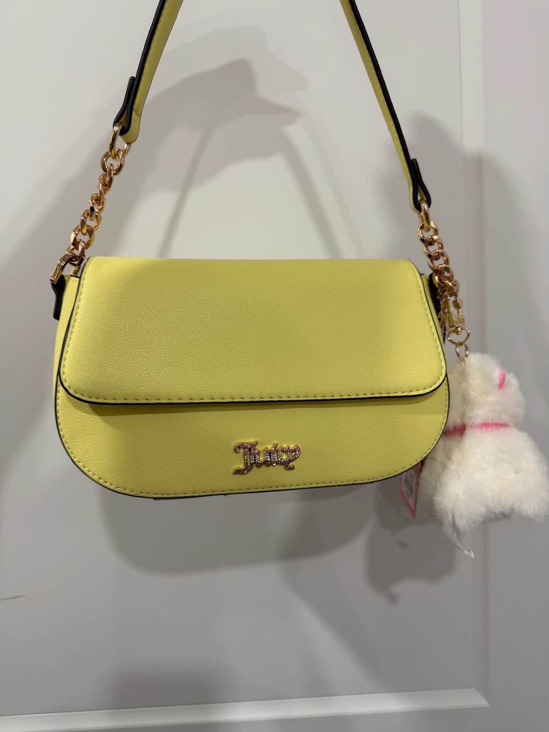 Juicy Couture Yellow Shoulder Bag with Charm