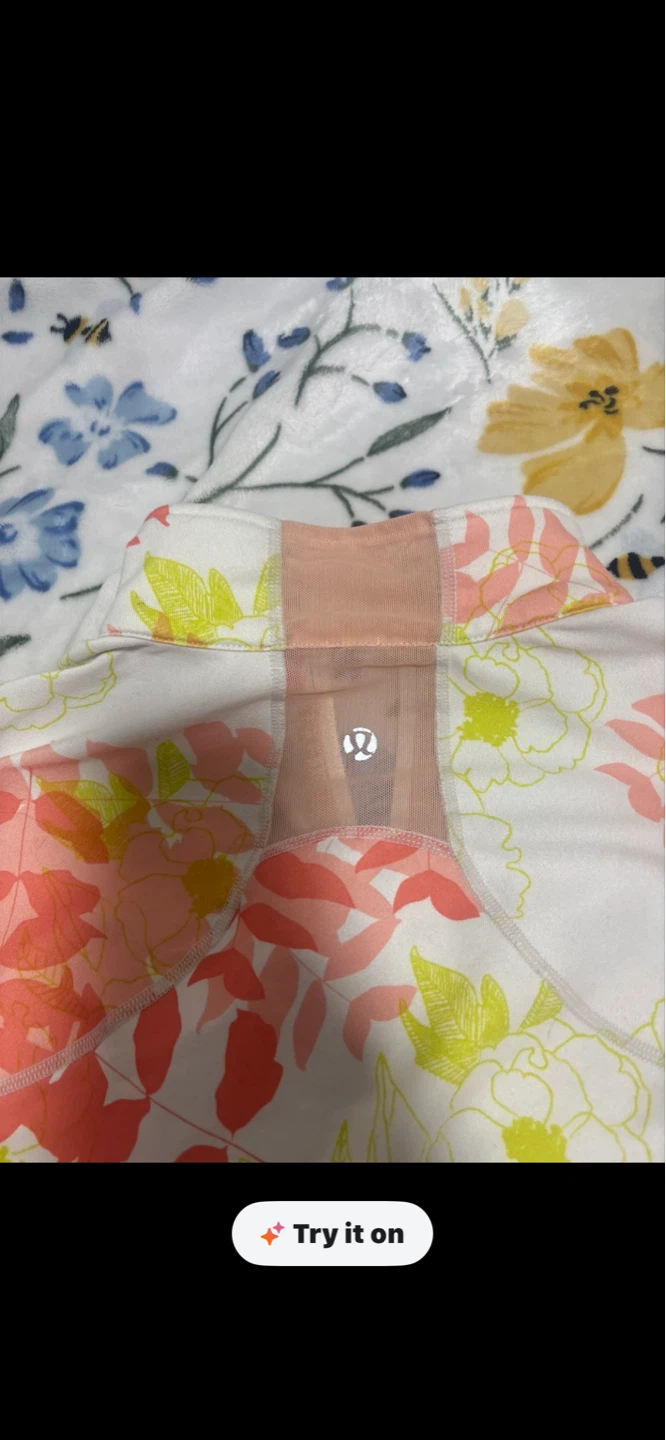 Lululemon Floral Long Sleeve Zip-Up