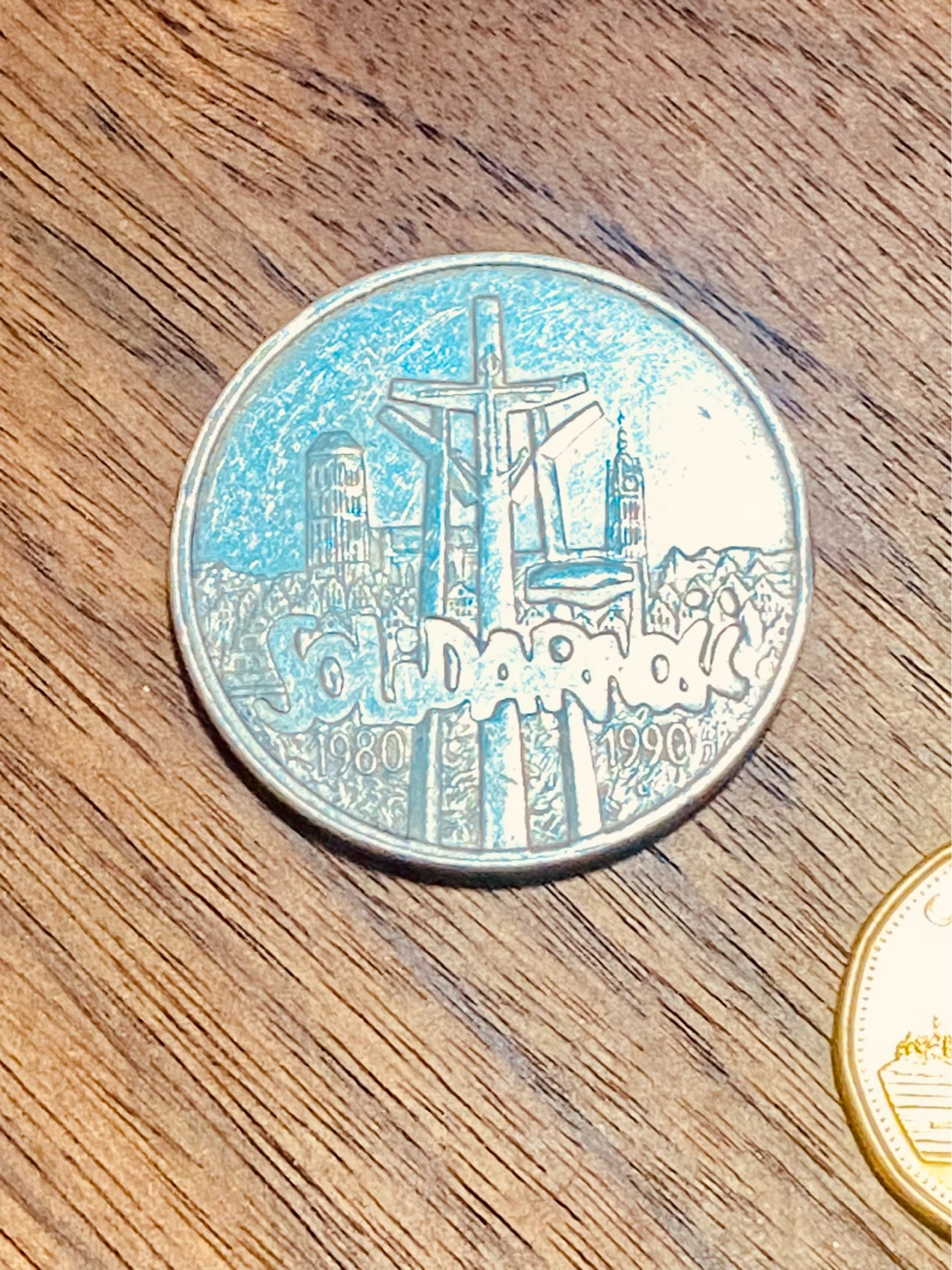 Polish 100000 Zlotych Silver Coin 1990 - photo 2