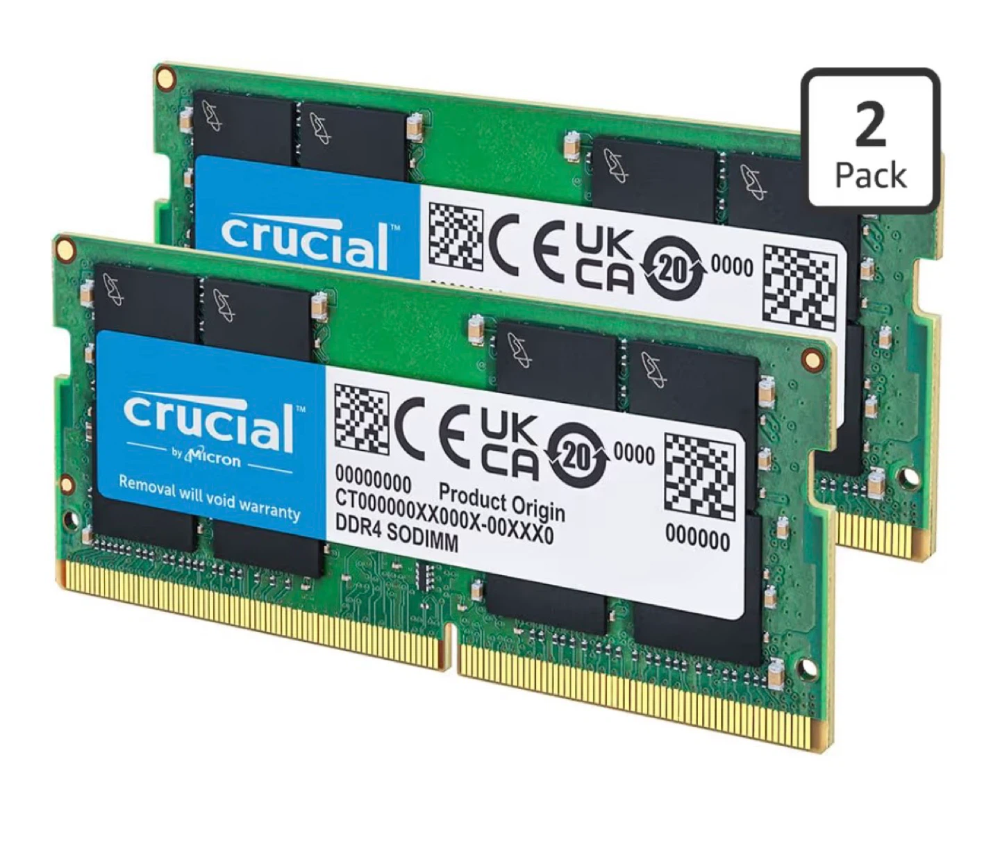 Crucial 64GB DDR4 RAM Kit (2x32GB), 3200MHz