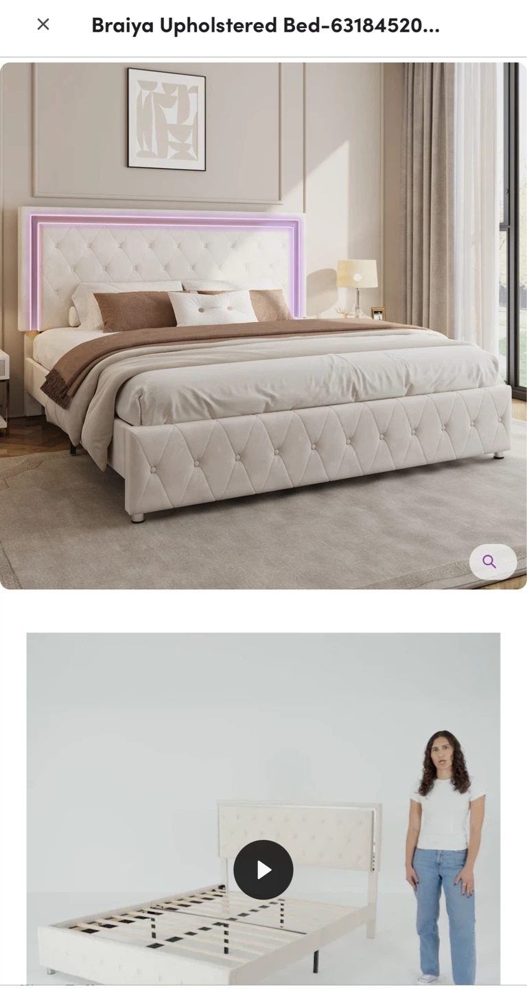 Wayfair brand new bed Braiya Upholstered- Full Size - photo 2