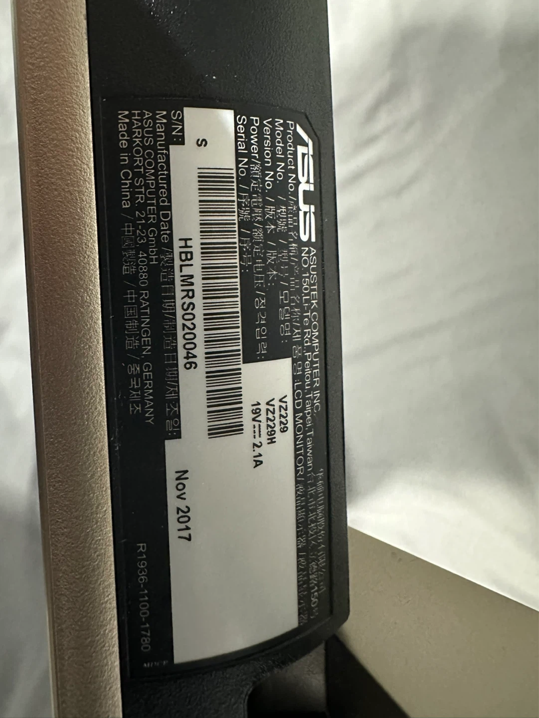 ASUS VS229H LCD Monitor - photo 2