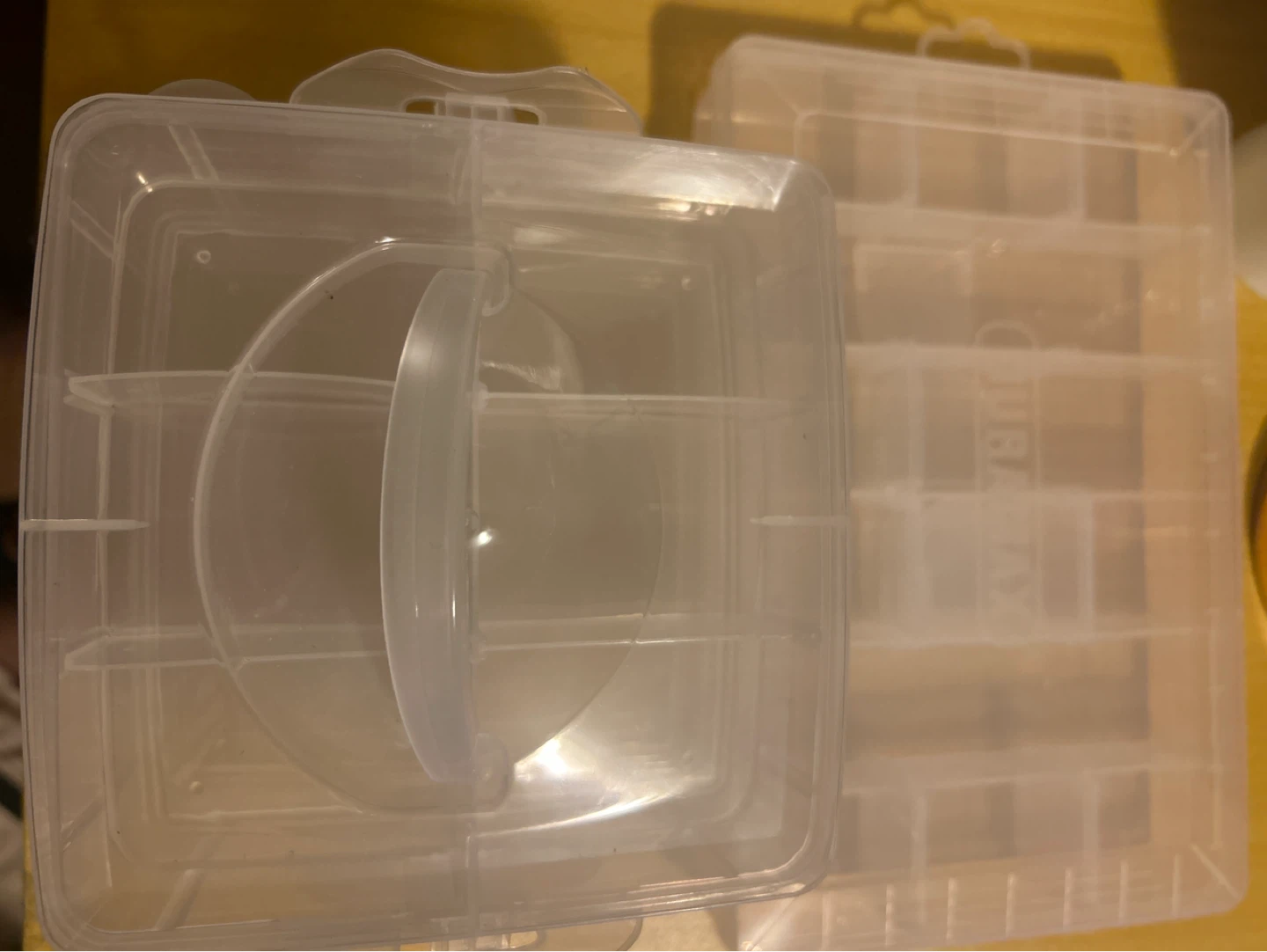 DURAMAX Clear Plastic Organizer Bins (Set of 2) - photo 2