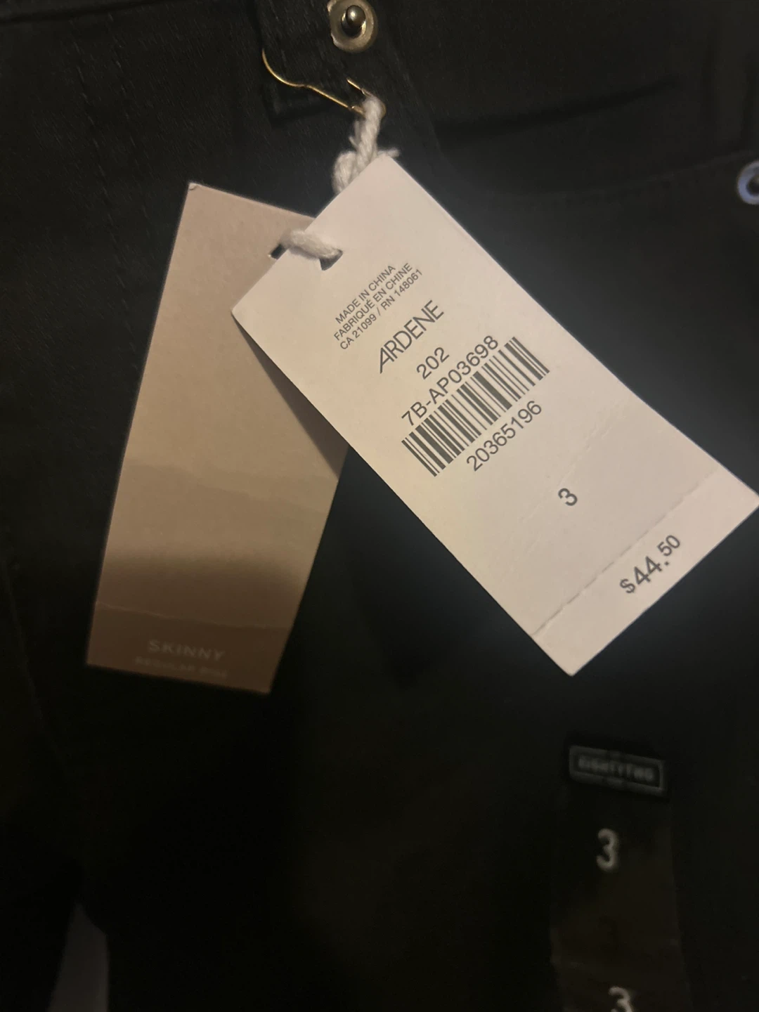 Ardene Black Skinny Jeans Size 3 - photo 2