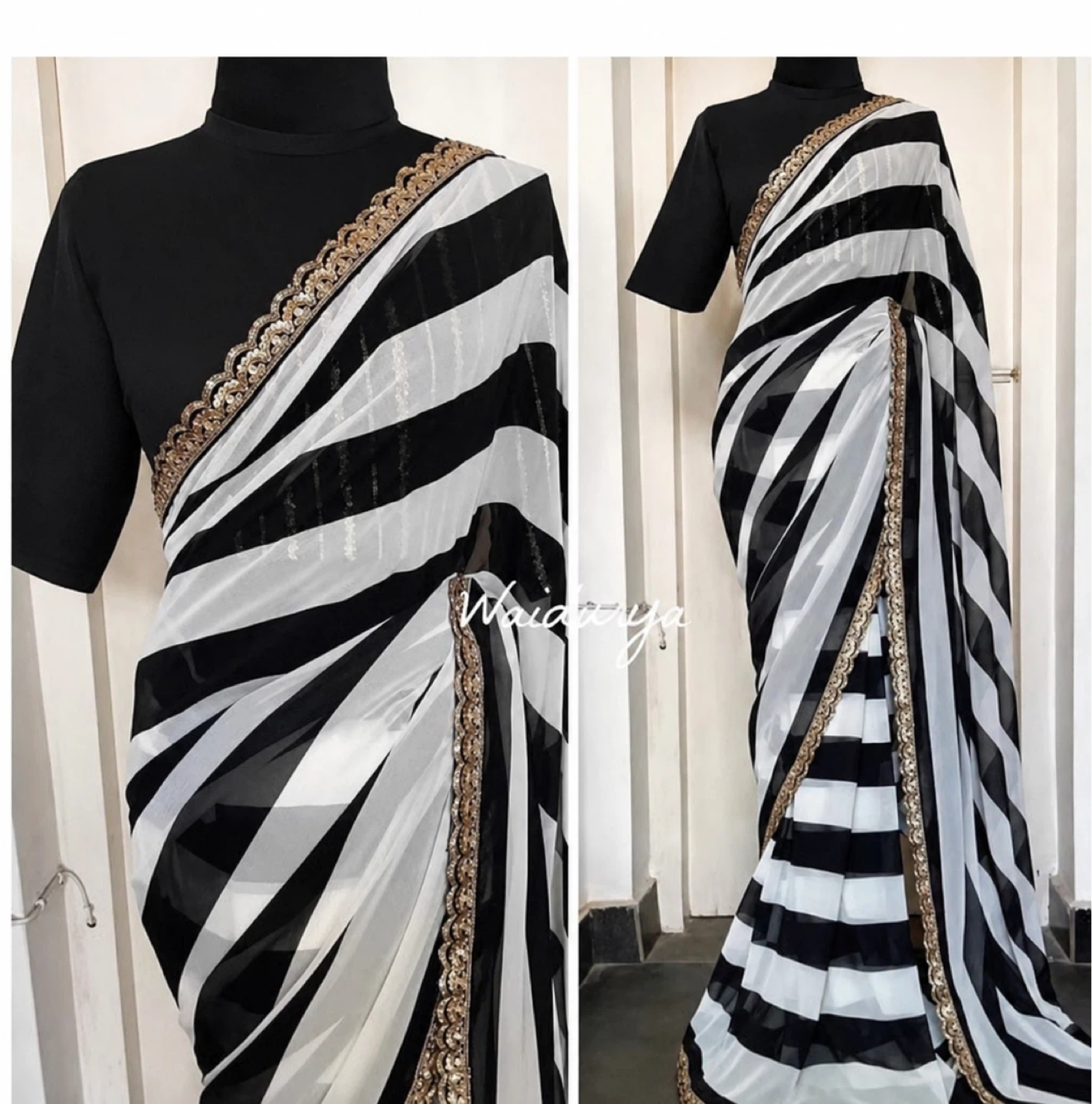 Beautiful saree with blouse