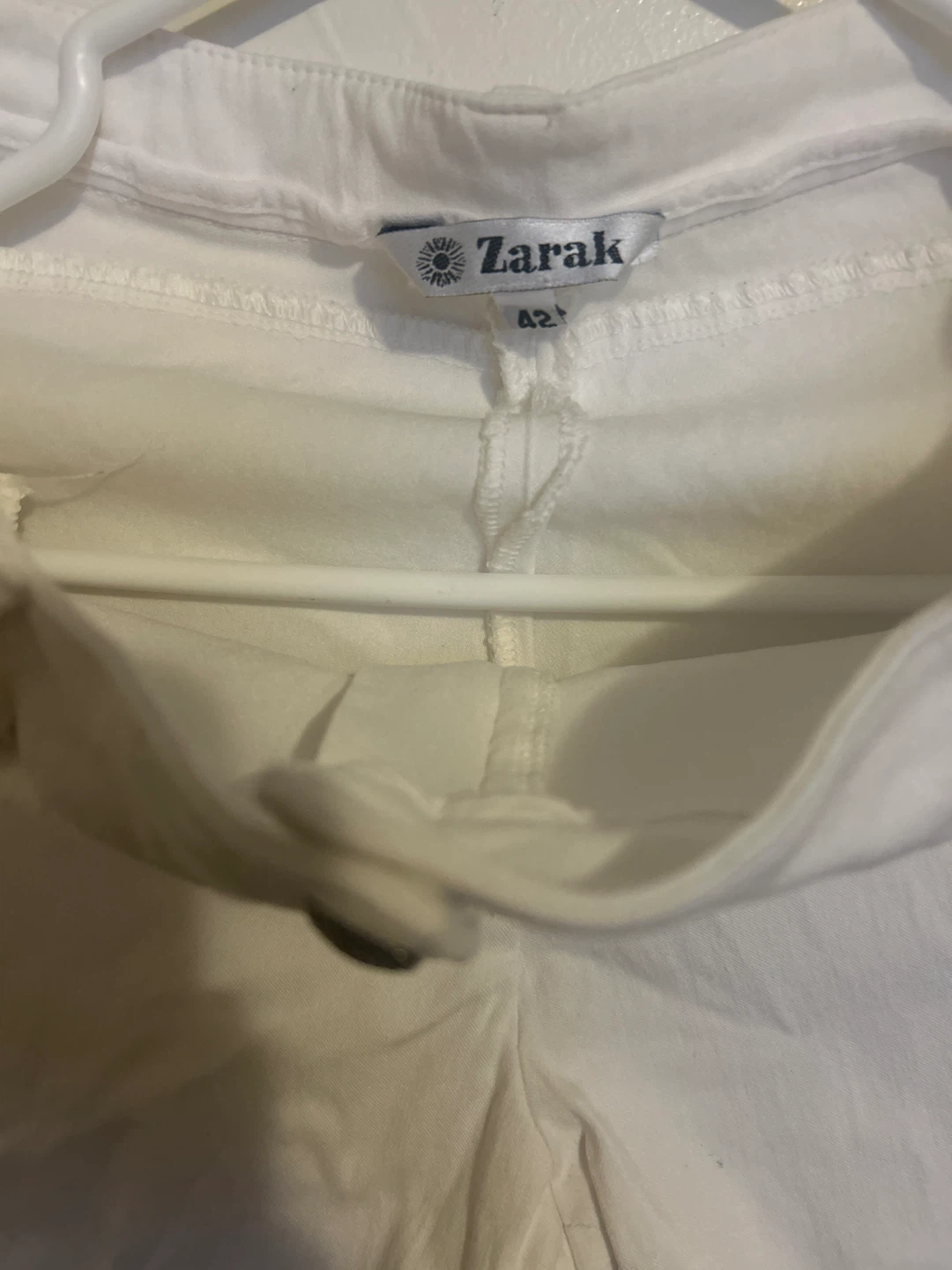 Zarak White Pants Size 42 - photo 2