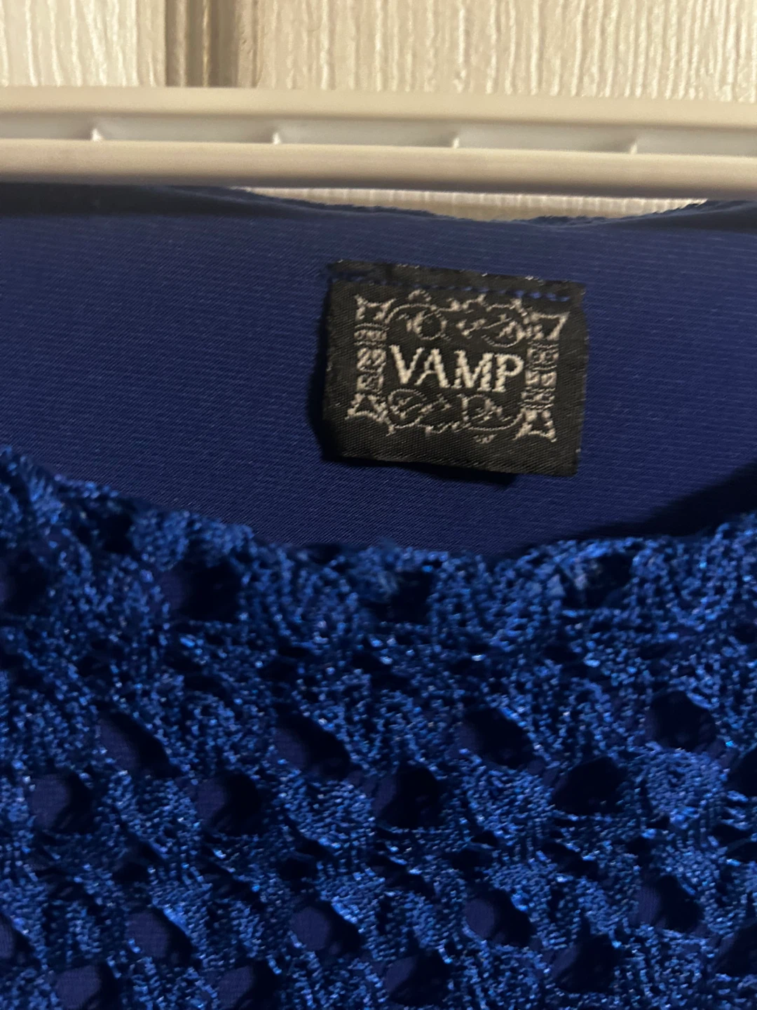 VAMP Blue Lace Top Size L/G - photo 3