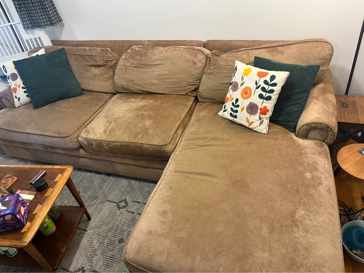 Caramel Sectional Sofa