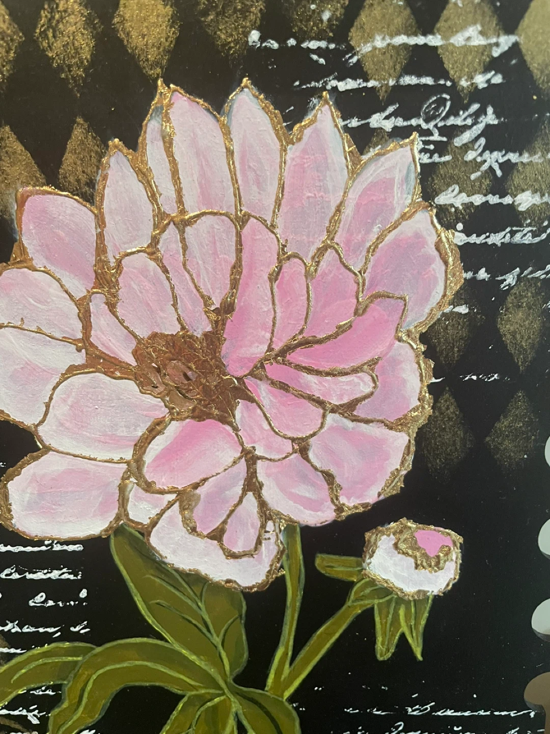 Hand Painted Decorative Floral Wall Art