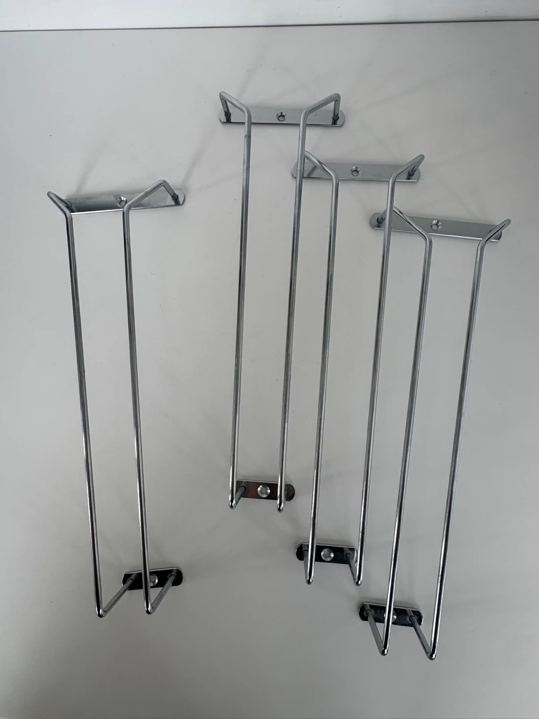 Chrome Wine Glass Racks Under Cabinet Holders x4 - photo 4