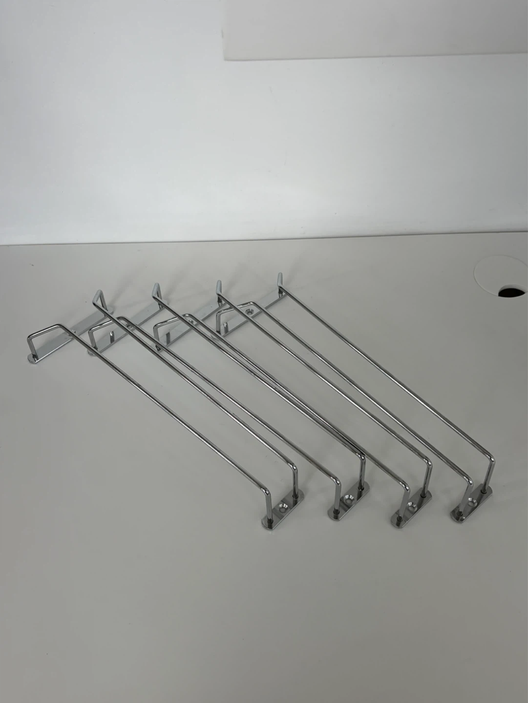 Chrome Wine Glass Racks Under Cabinet Holders x4 - photo 3