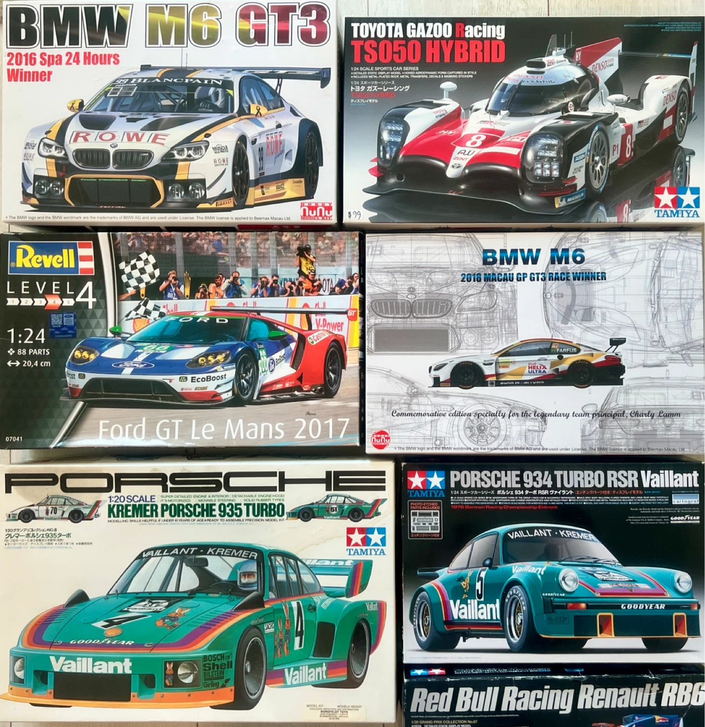 All six models, BMW Toyota hybrid , Ford GT and Porsche Vaillant