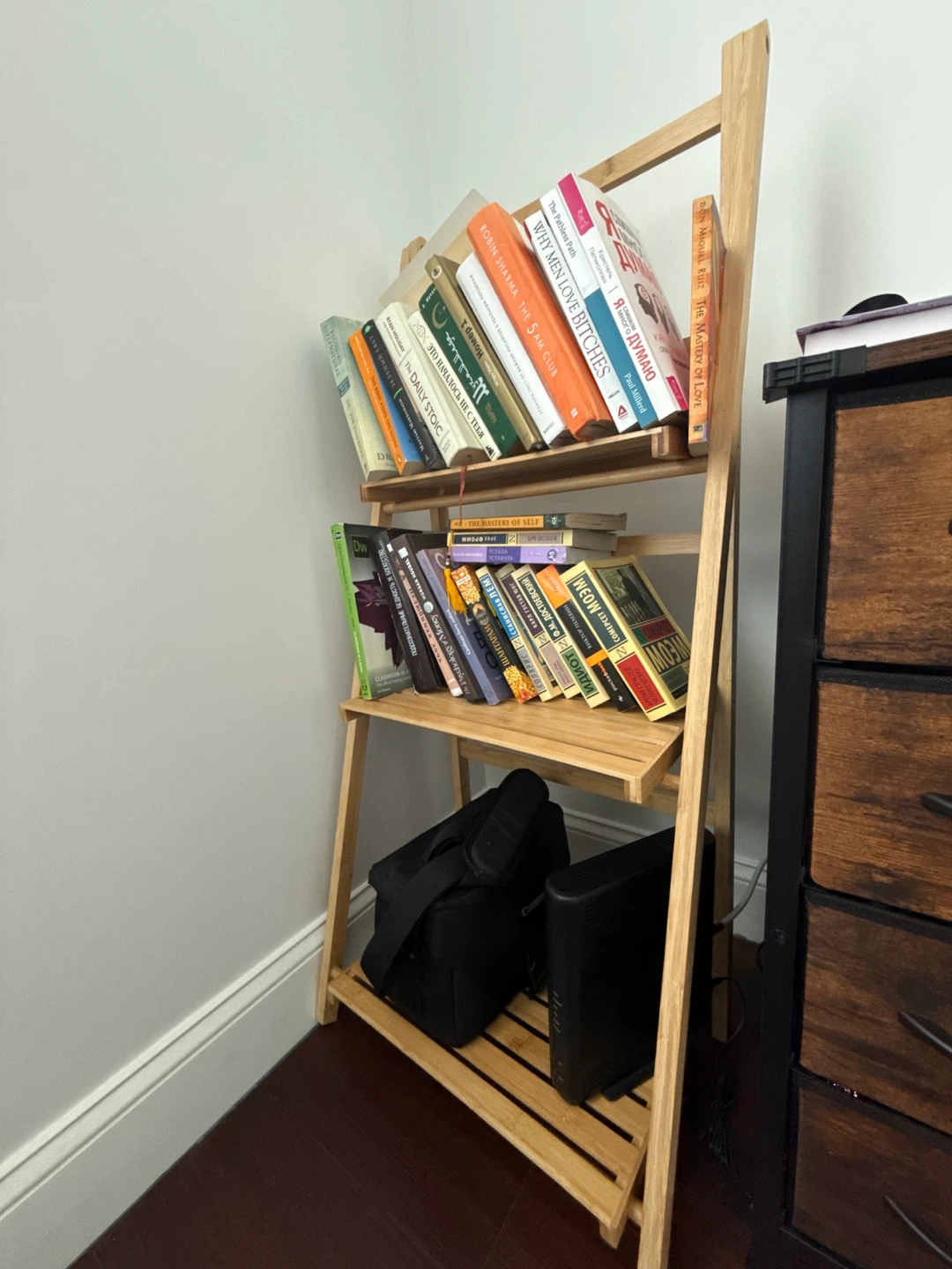 Wooden Ladder Shelf for Books and more - photo 2