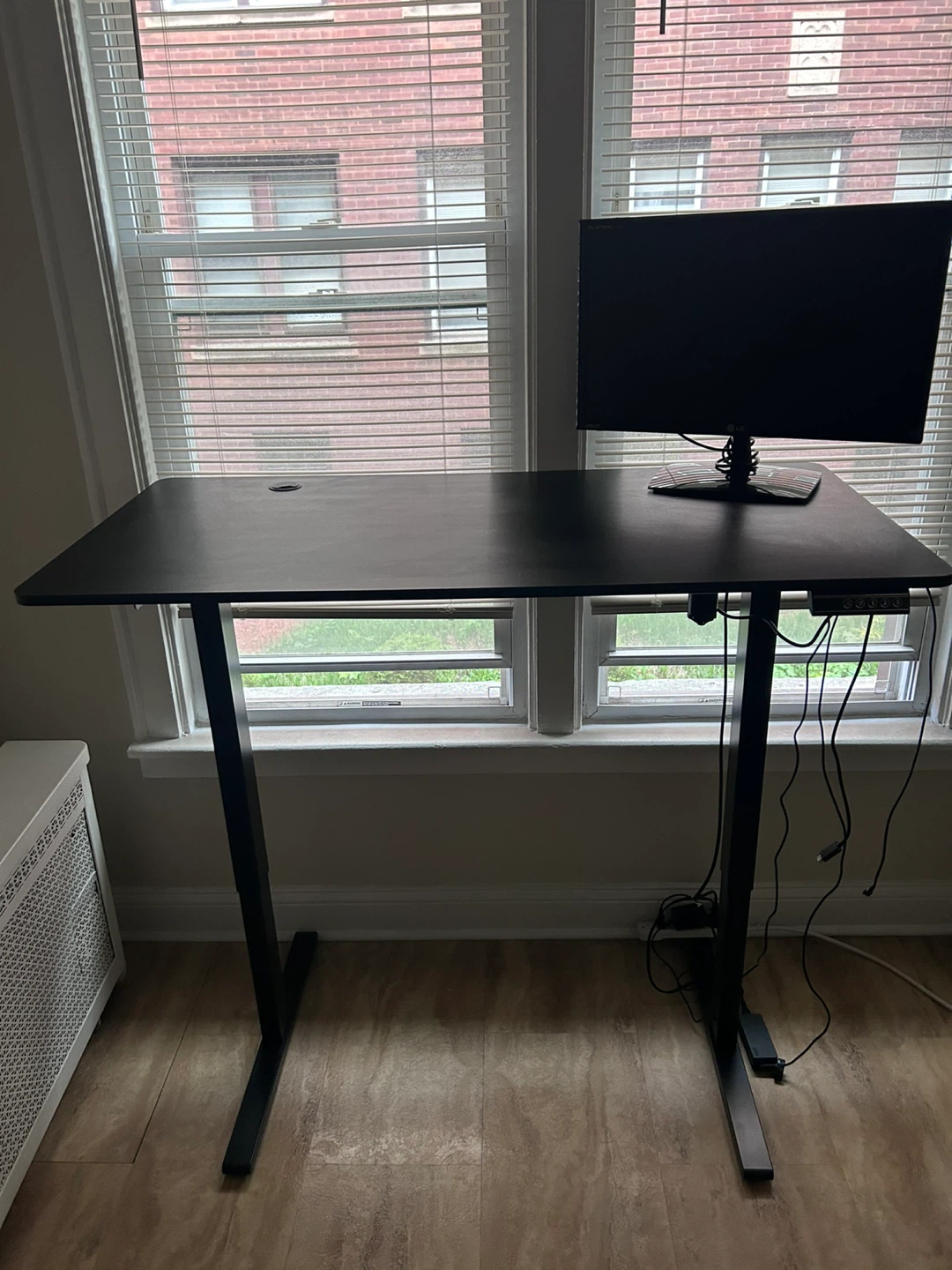 Black Adjustable Standing Desk
