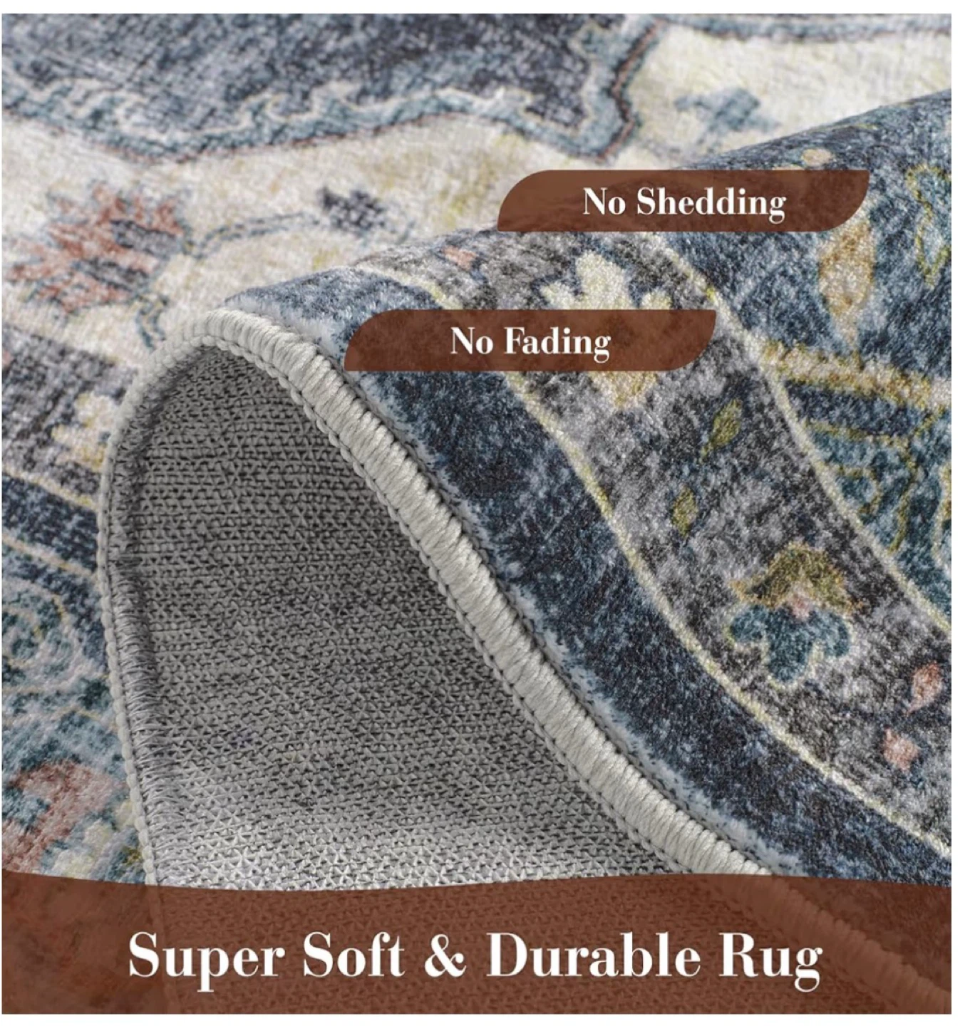 Elegant Area Rug 6ft x 9ft - No Shedding, No Fading - photo 4