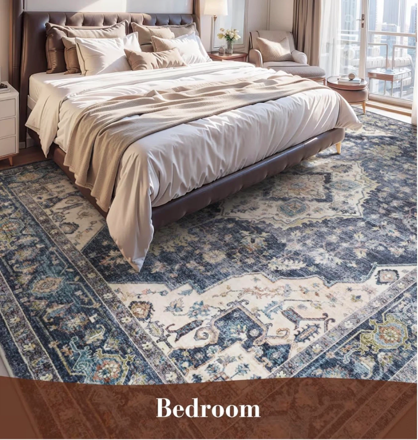 Elegant Area Rug 6ft x 9ft - No Shedding, No Fading - photo 3