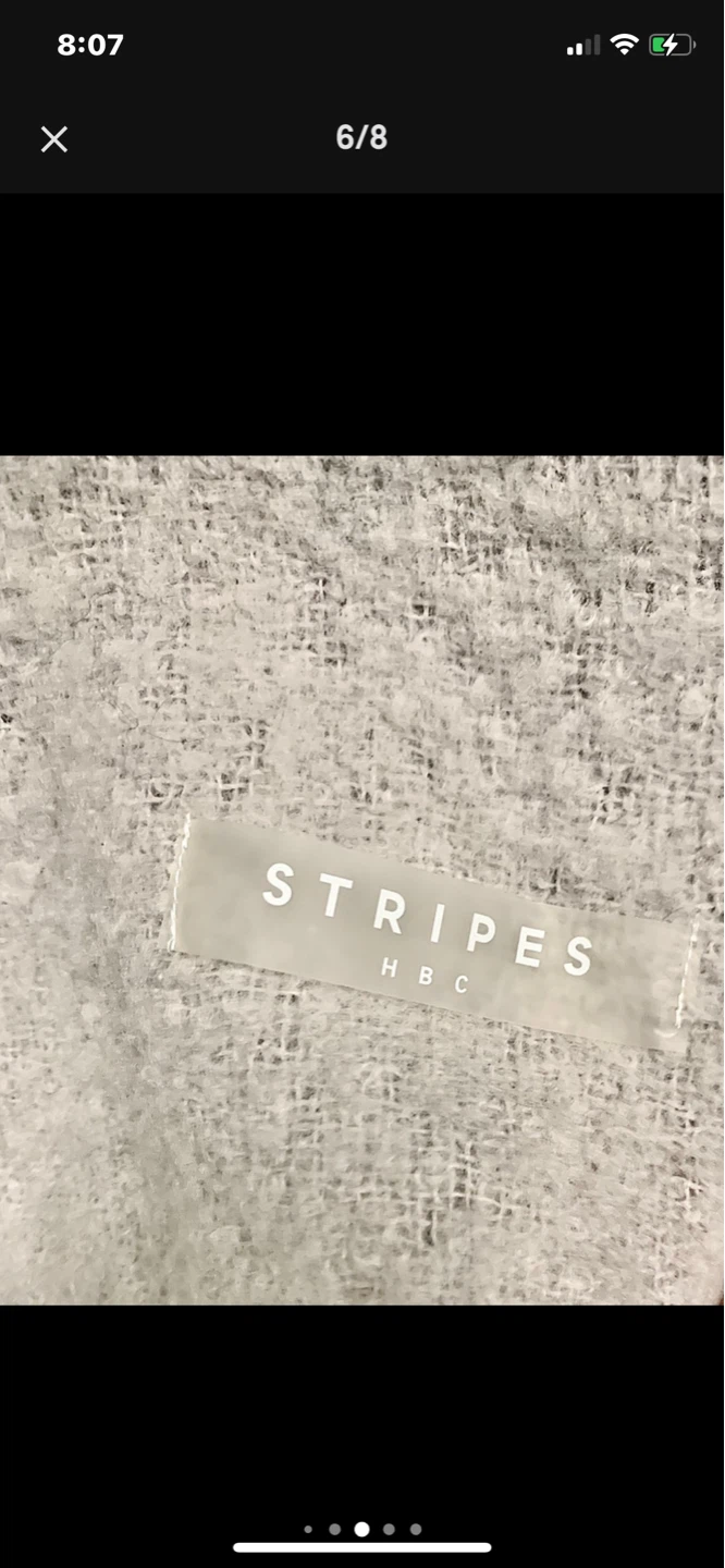 HBC Stripes Wool-Blend Throw Blanket - photo 5
