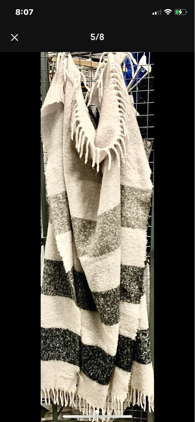 HBC Stripes Wool-Blend Throw Blanket - photo 2