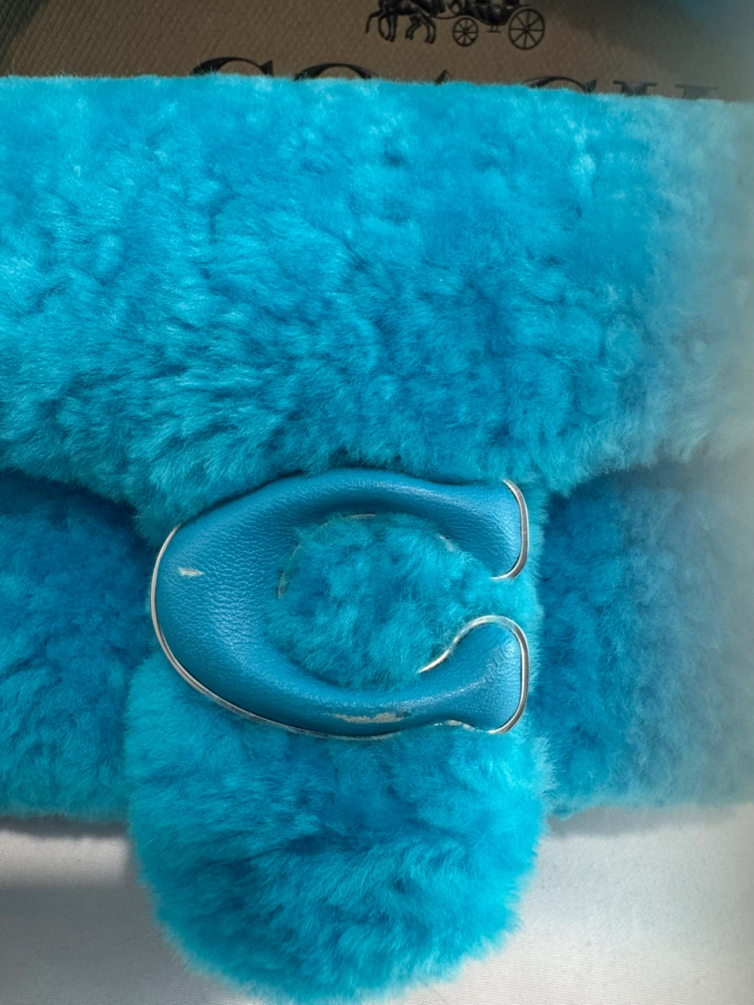 Coach Shearling Pillow Tabby Bag - Blue - photo 5