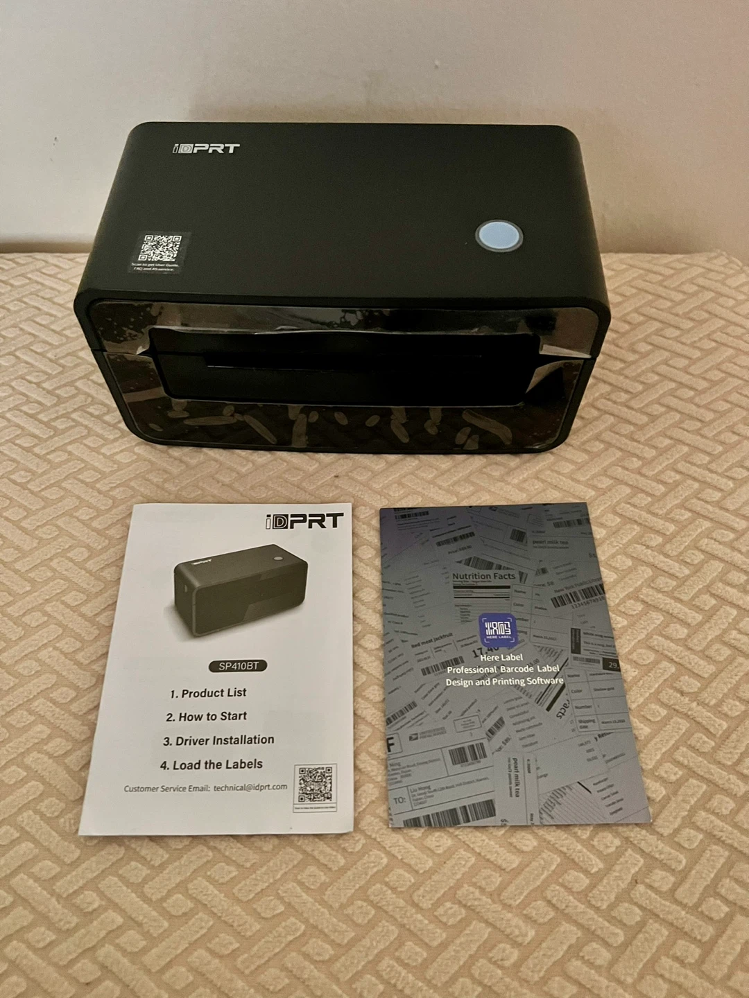 iDPART SP410BT Thermal Label Printer - Black