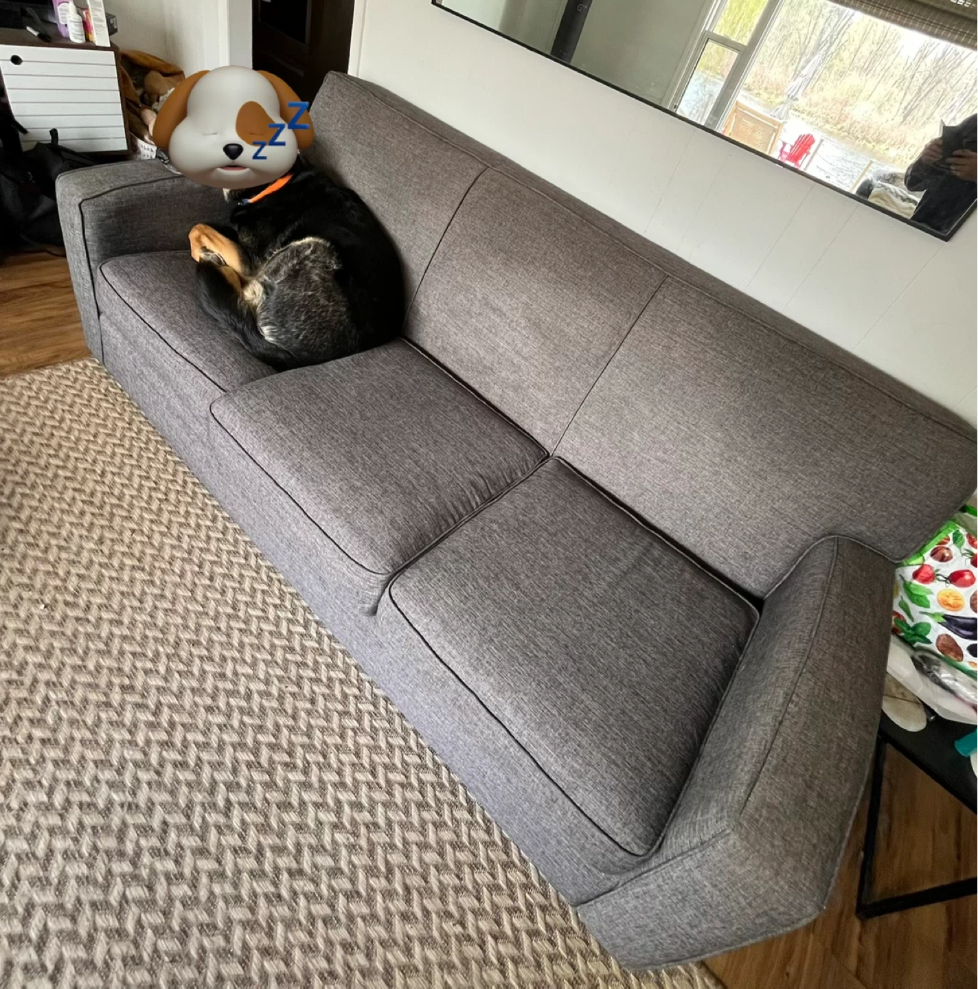 Grey Fabric Sofa - photo 2