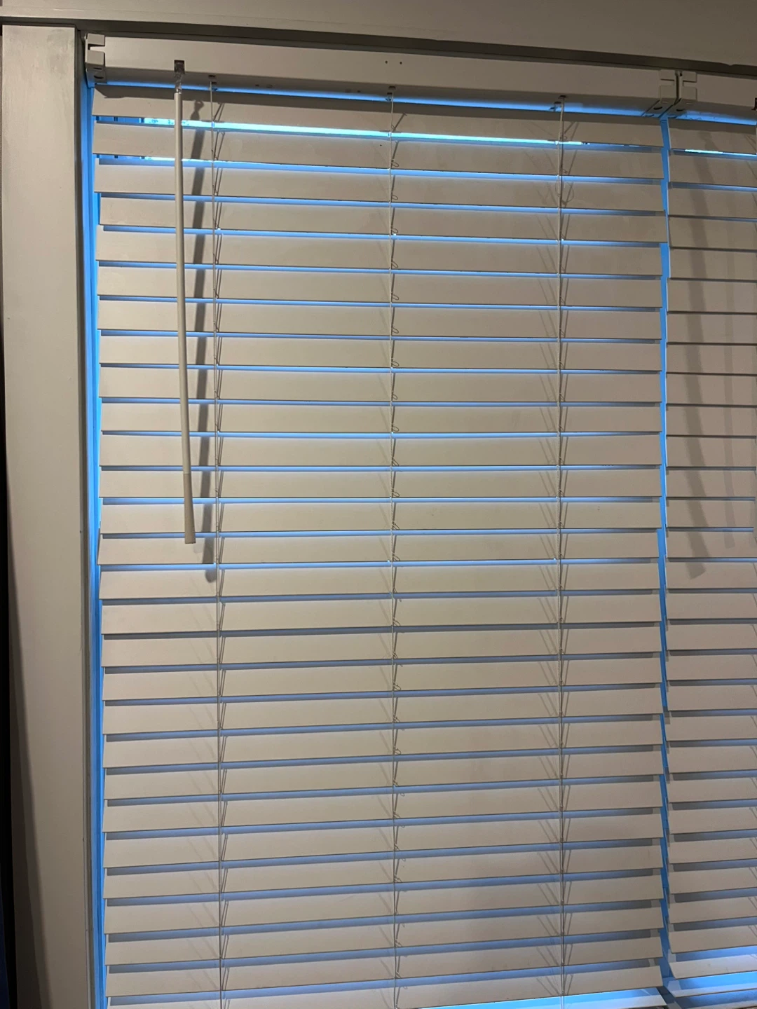 Levolor white cordless blinds (18.5”)