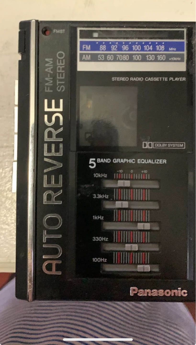 Panasonic Stereo Radio Cassette Player with 5-Band EQ