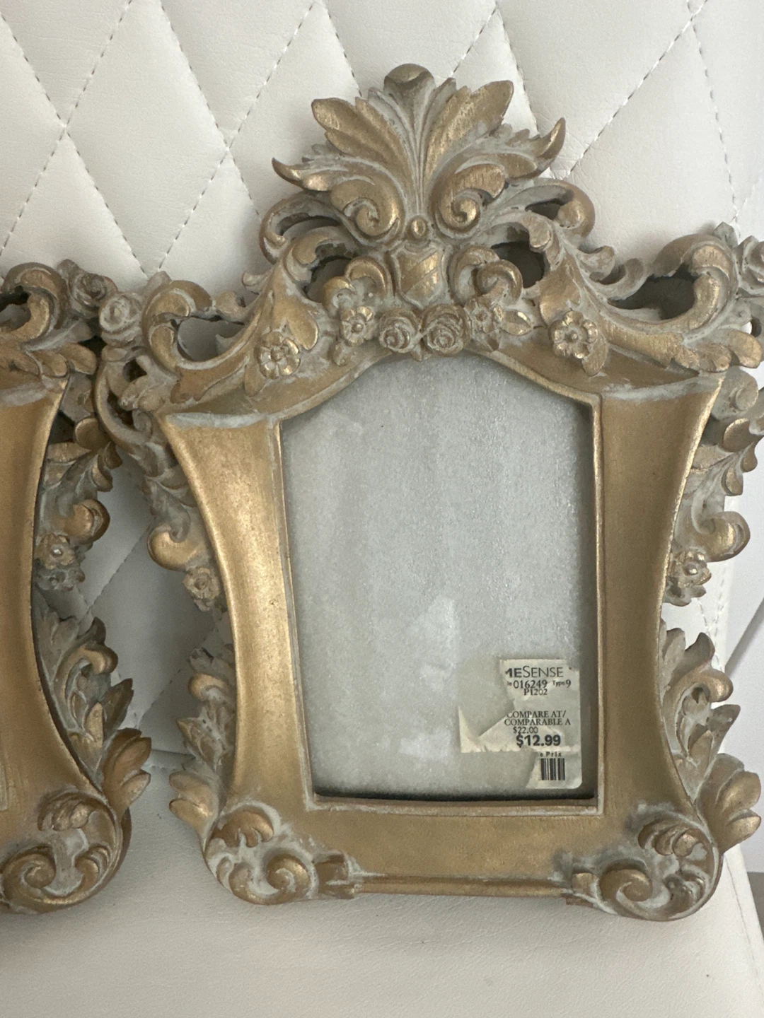 Vintage Style Gold Photo Frames - Set of 2 - photo 3