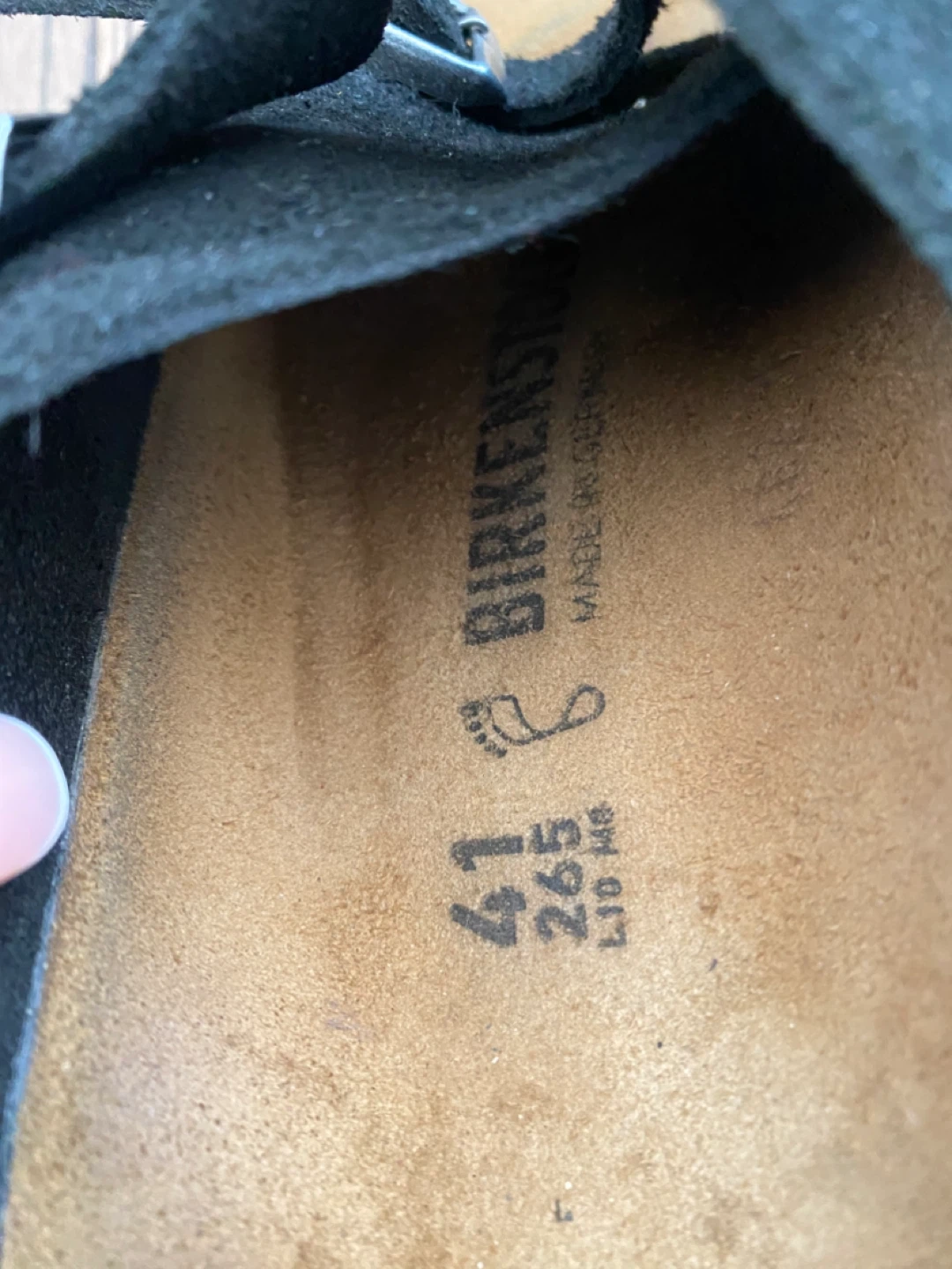 Birkenstock Arizona Black Suede Sandals - Size 41 - photo 2