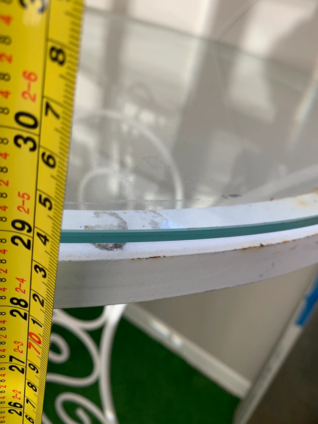Round Glass Top Metal Bistro Table - photo 3