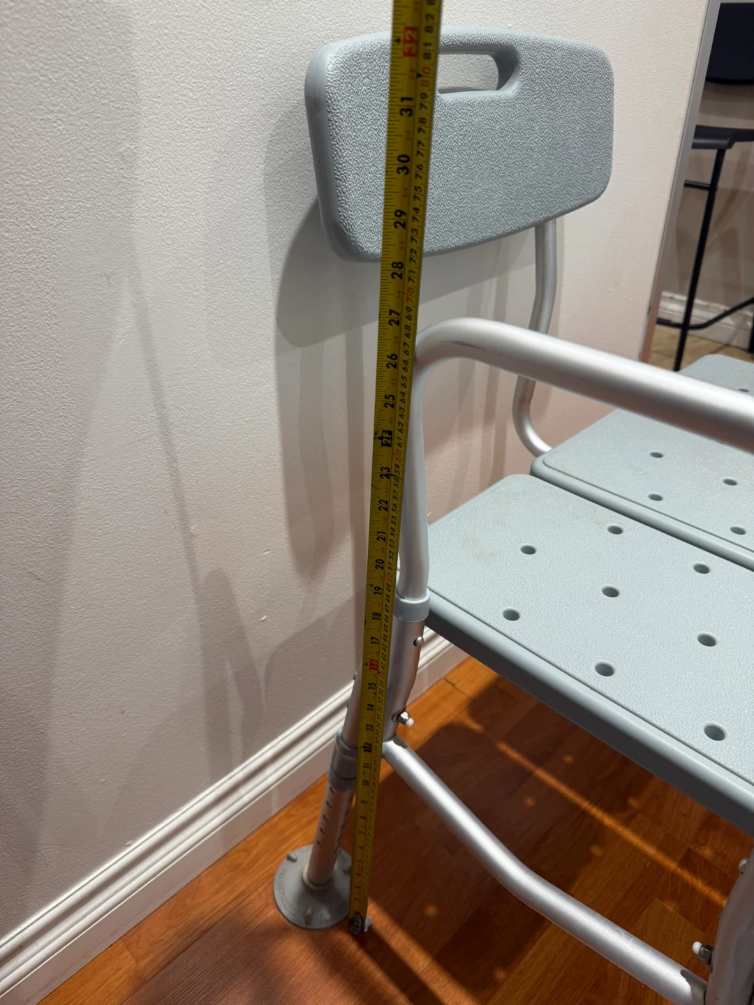 Adjustable Bath/Shower Chair with Backrest - photo 3