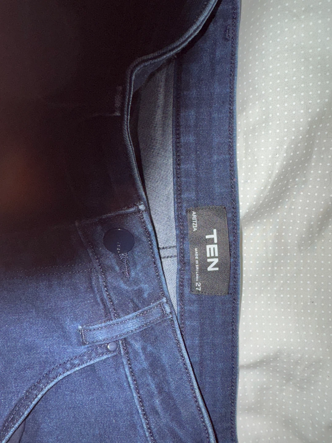 Dark blue dress jeans