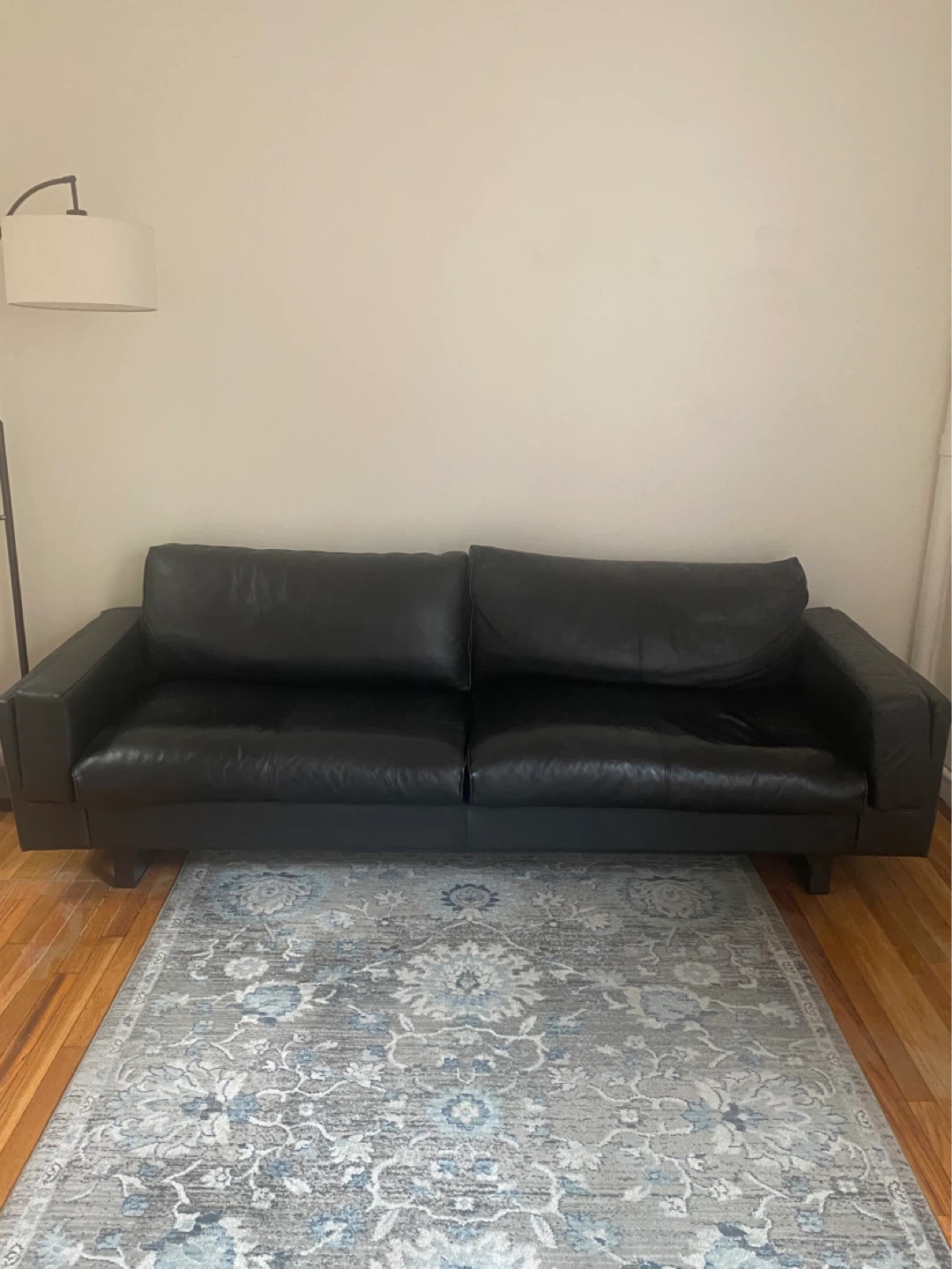 Black Leather Sofa