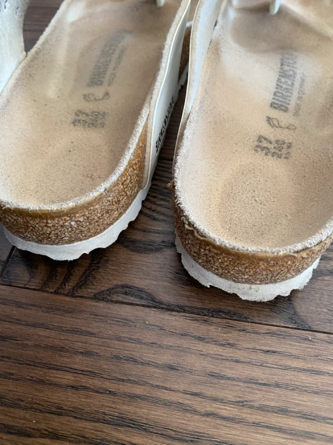 Birkenstock Gizeh White Thong Sandals Size 37 - photo 3