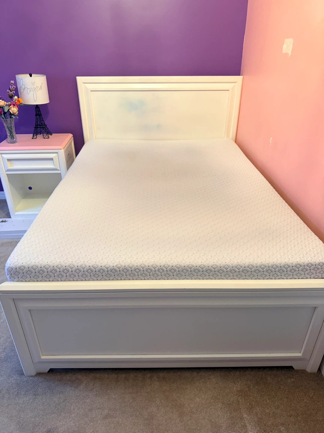 Double bed with extra drawers