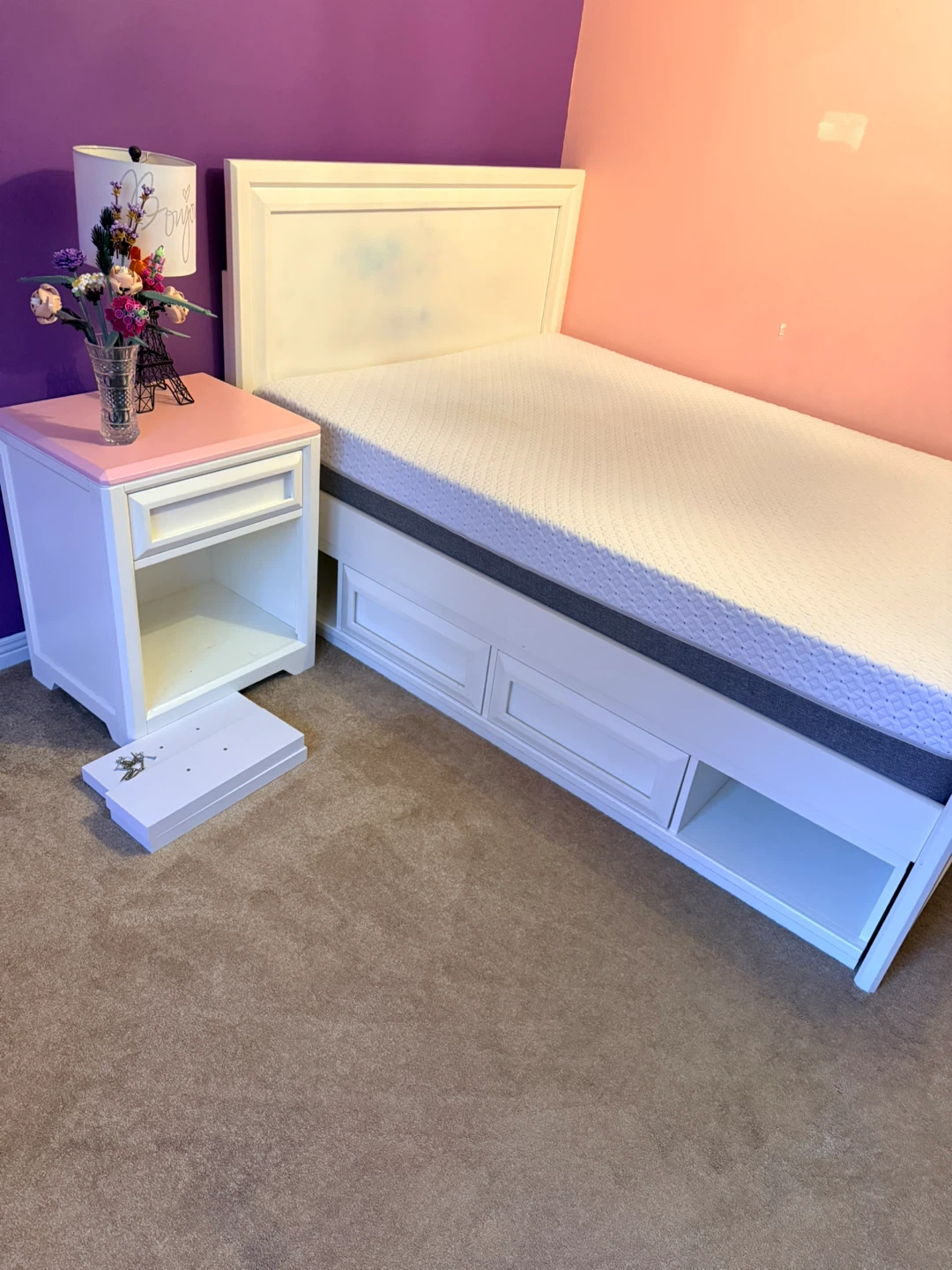 Double bed with extra drawers - photo 2