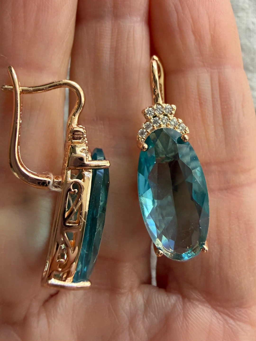 14k gemstone earrings