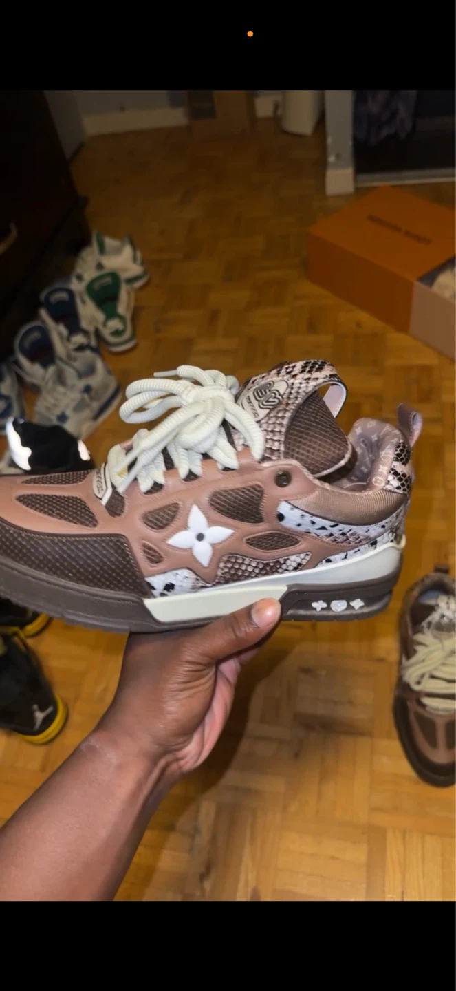 Louis Vuitton "LV Trainer 2 Sneaker" Brown Snake Print - photo 4