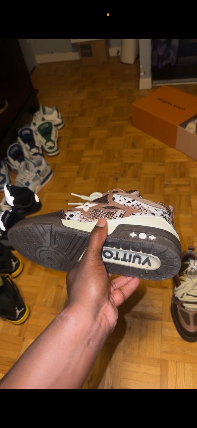 Louis Vuitton "LV Trainer 2 Sneaker" Brown Snake Print - photo 3