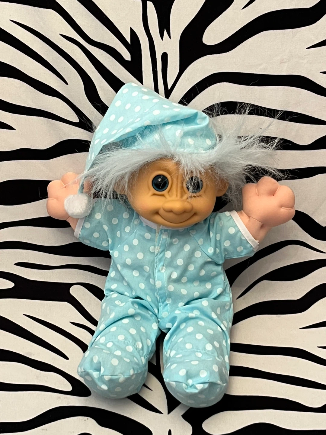 🩵 Vintage 90s Spanky Russ Troll Kidz plush doll  🩵 - photo 2