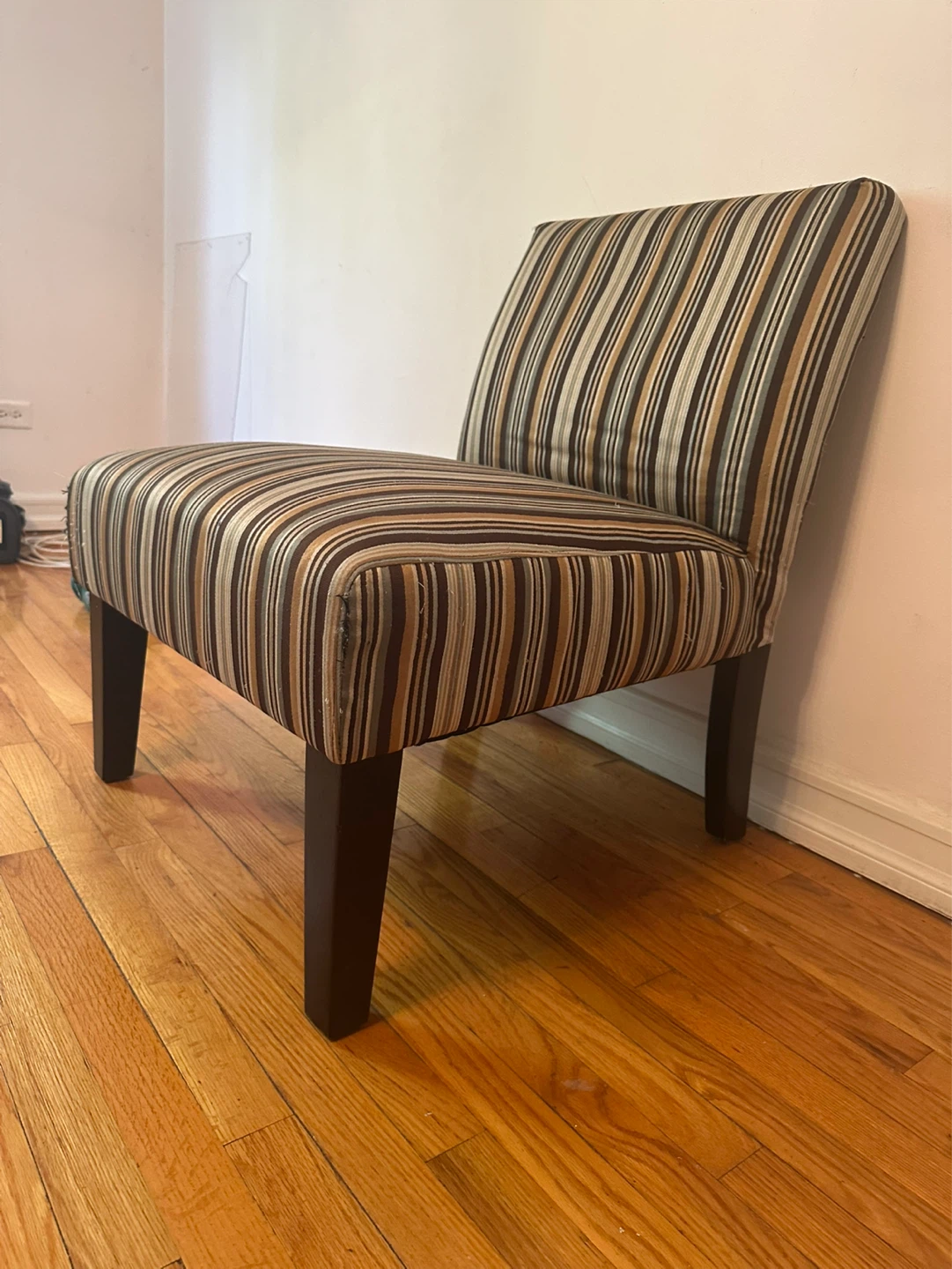 Striped Accent Chair