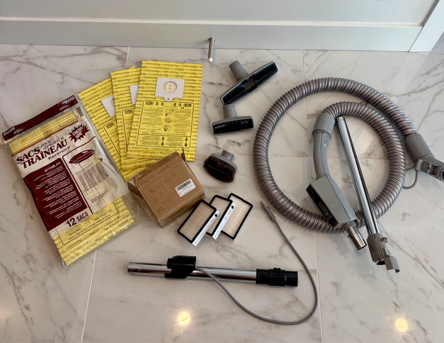 Kenmore Vacuum Cleaner Parts, filters, Bags, hose, attachments