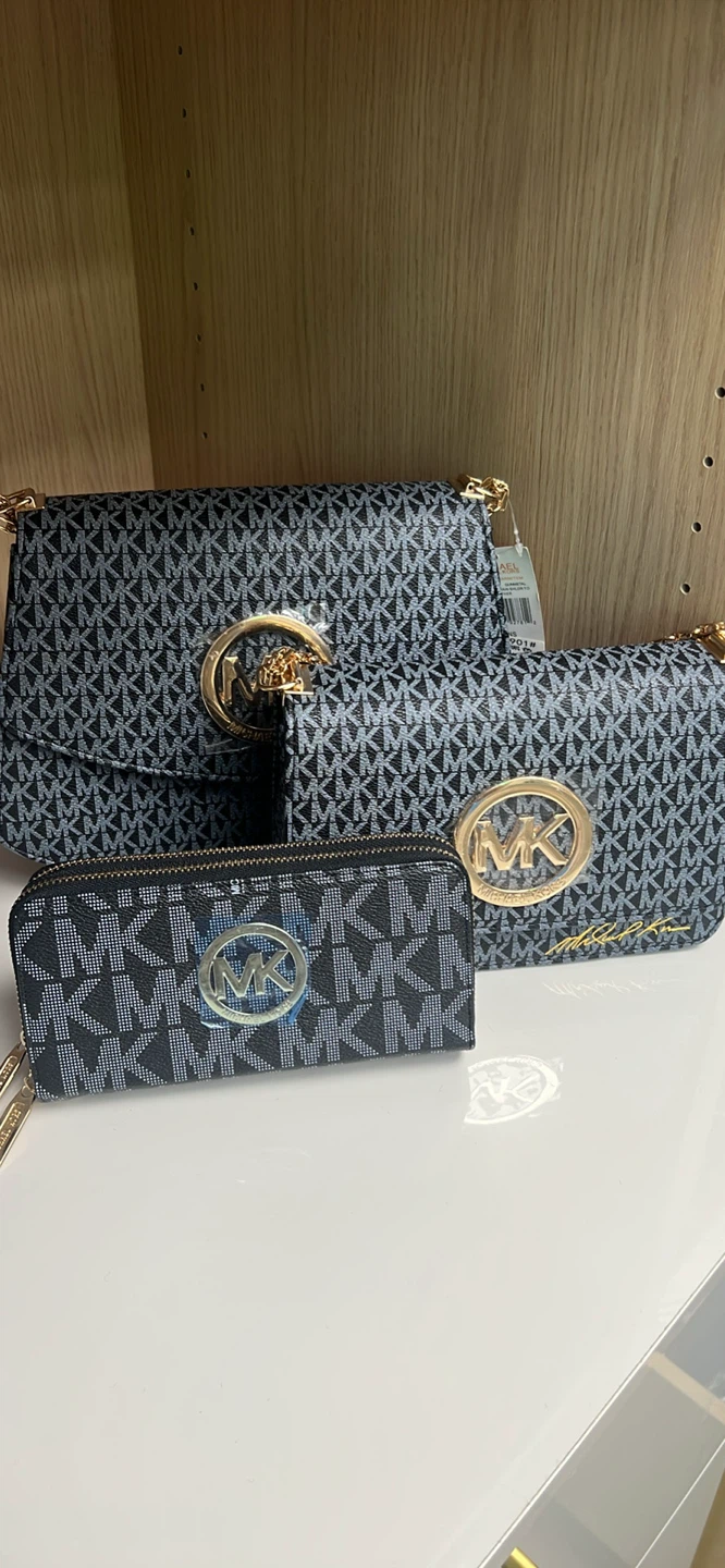Michael Kors MK Logo Handbag and Wallet Set