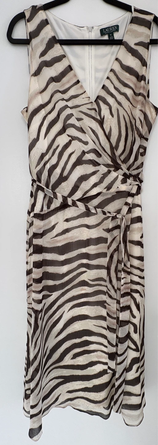 Ralph Lauren Zebra Print Dress Size 16 - photo 5