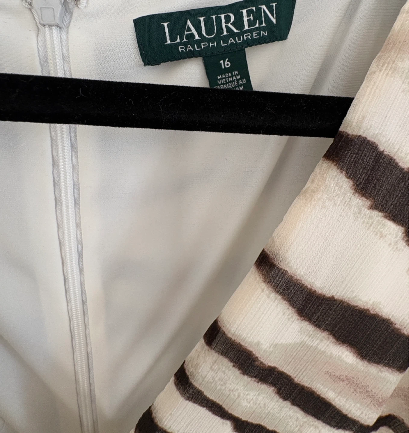 Ralph Lauren Zebra Print Dress Size 16 - photo 2